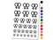 Doubled Female Sign Lesbian Gender Symbol Temporary Tattoo Water Resistant Fake Body Art Set Collection